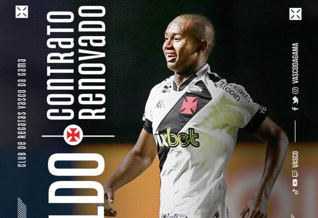 Vasco anuncia compra e renovação Eguinaldo até 2027 jogador