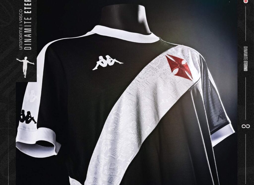 Vasco lança nova 1ª camisa inspiração em 74 e homenagem a Dinamite