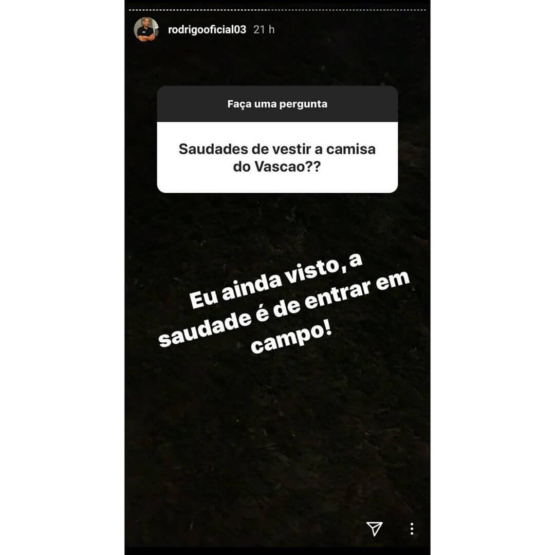 Rodrigo ex-jogador do Vasco