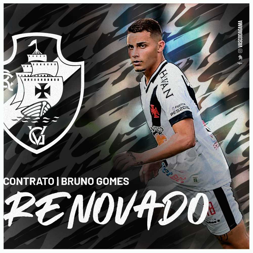 Vasco renova com Bruno Gomes até julho de 2023