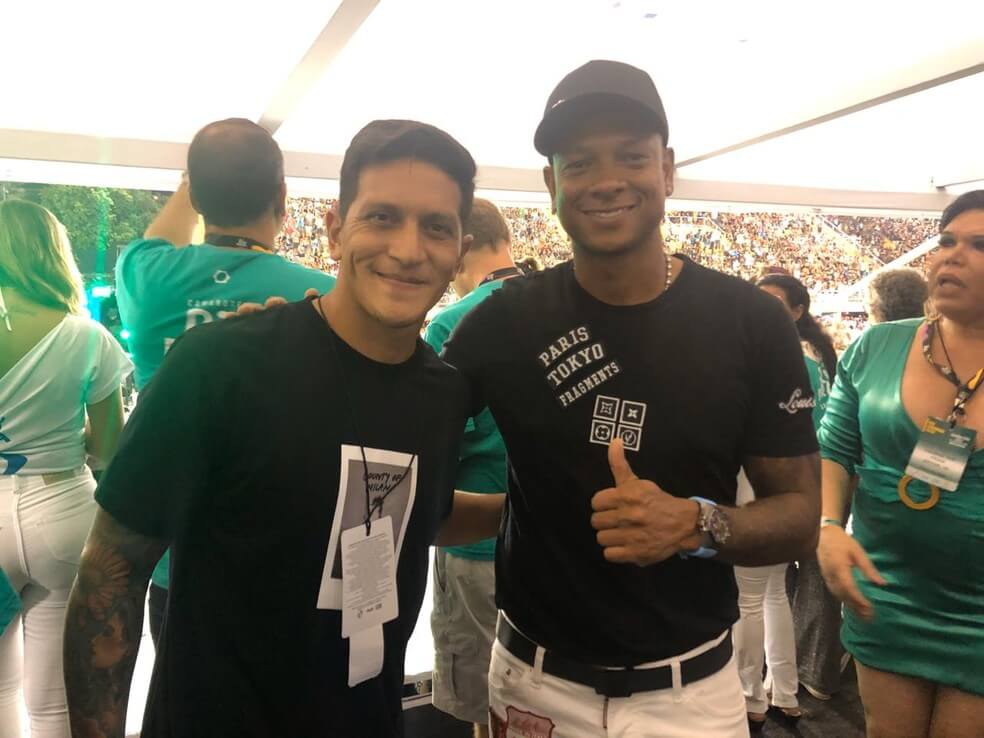 Germán Cano e Fredy Guarín