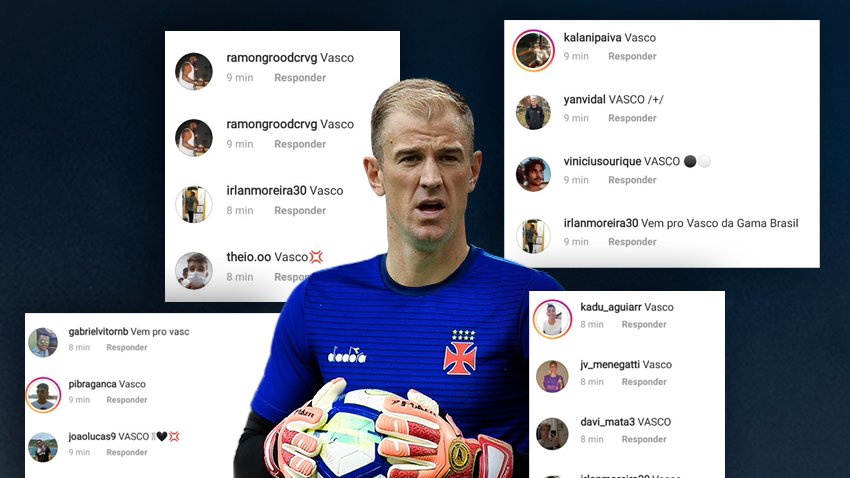 Vascaínos pedem que Joe Hart acerte com o Vasco