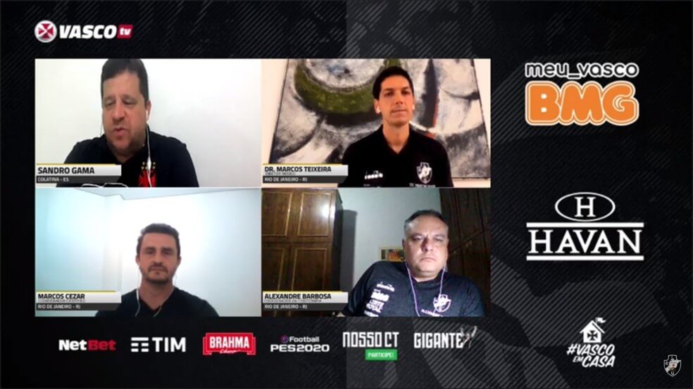 Marcos Teixeira, Marcos Cezar e Alexandre Barbosa durante entrevista 