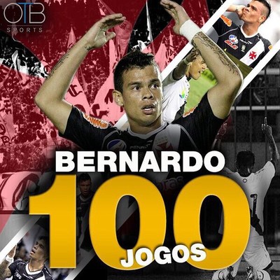 Bernardo postou imagem comemorativa aos 100 jogos