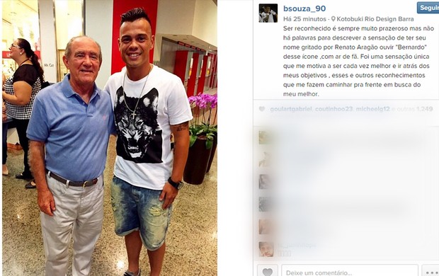 Bernardo é reconhecido por Didi Bernardo é reconhecido por Didi
