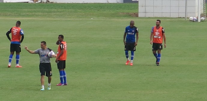 Doriva durante treino de ontem