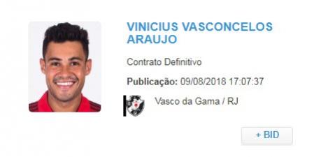 Vinícius já está regularizado