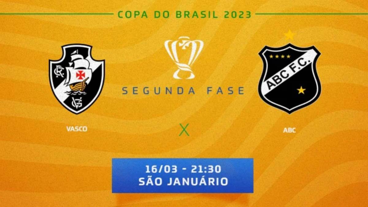 Vasco x ABC pela Copa do Brasil
