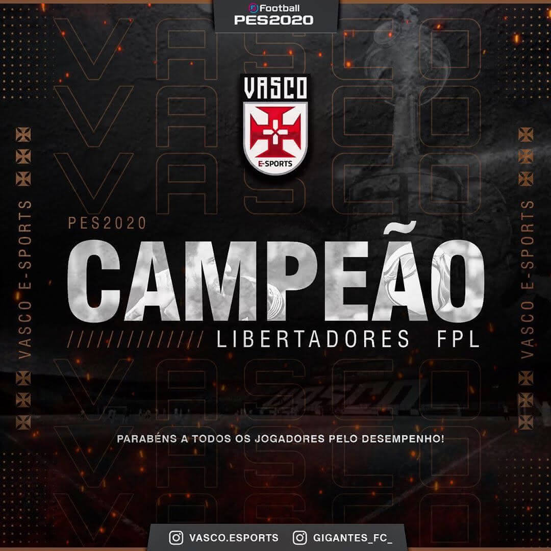 Arte do Vasco campeão da Libertadores no PES