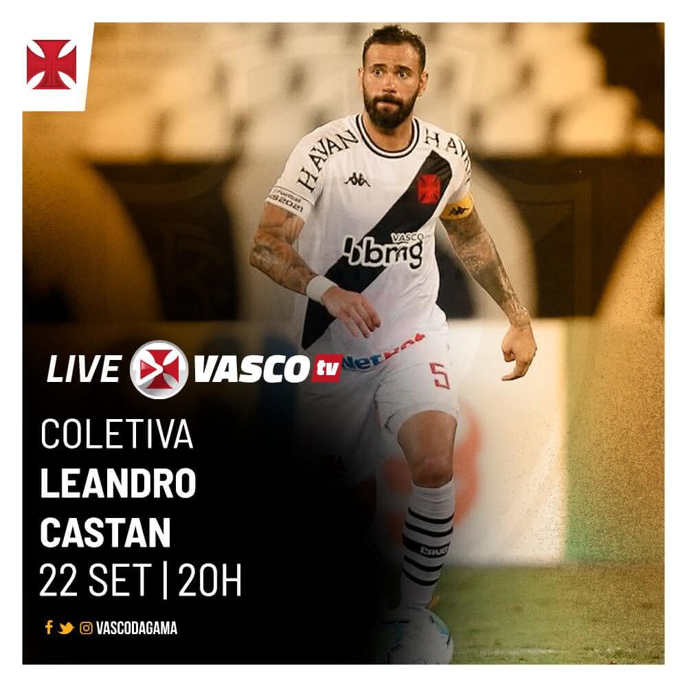 Leandro Castan participa de live na Vasco TV