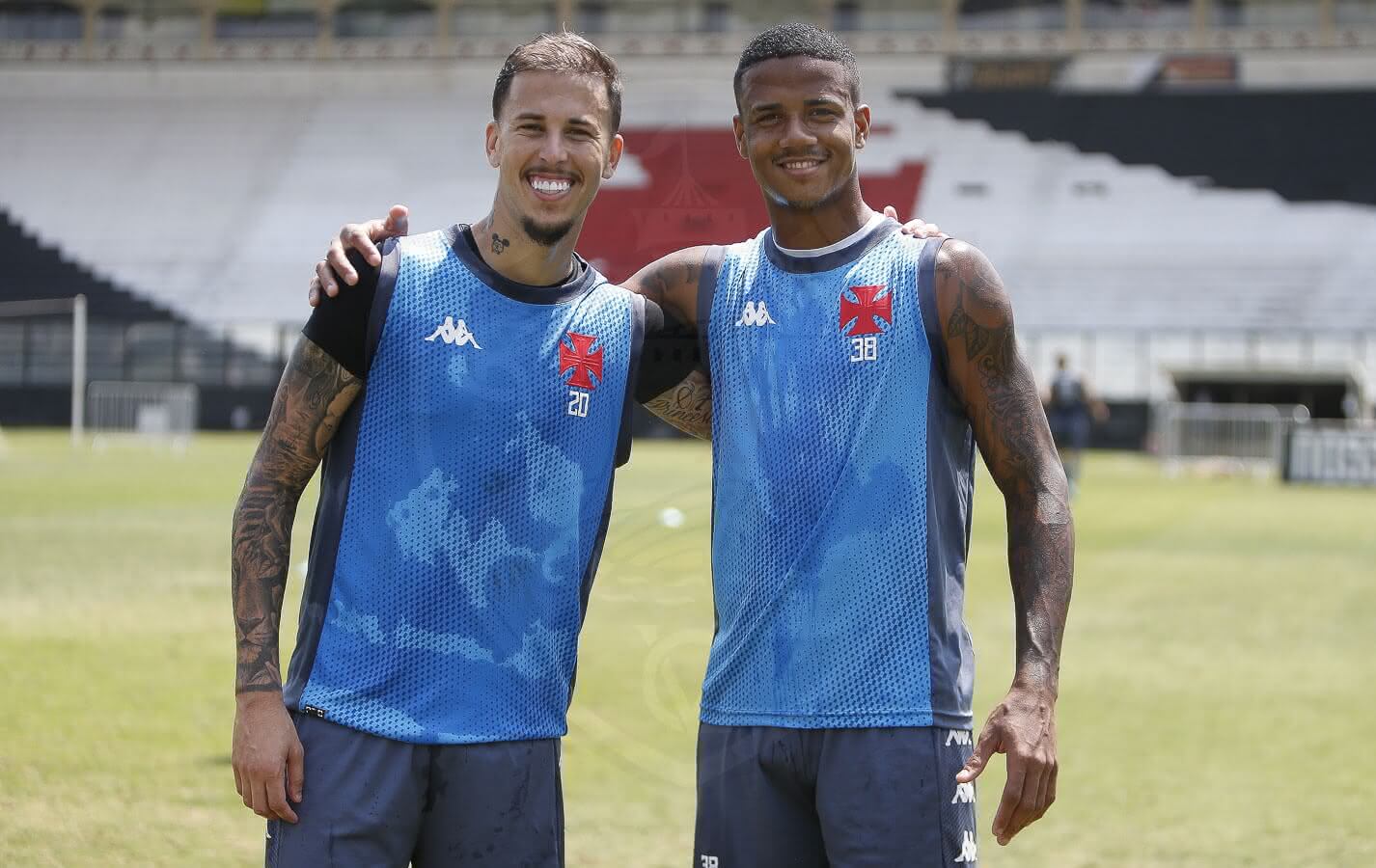 Ygor e Marcos Júnior no treino do Vasco da Gama