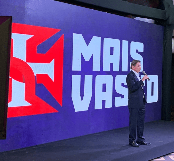 Jorge Salgado em evento da Mais Vasco