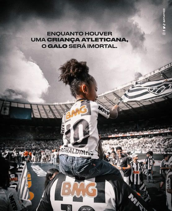 Frase publicada pelo Atlético-MG no Dia das Crianças