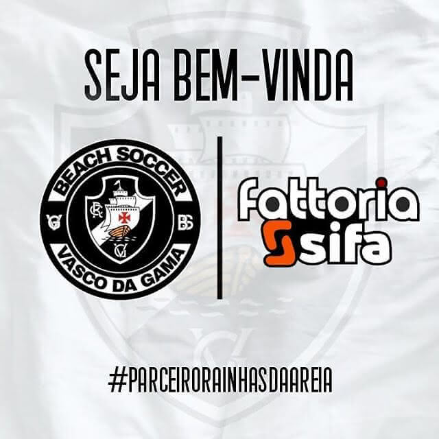 Vasco Beach Soccer Feminino anuncia parceria com a Fattoria Sifa