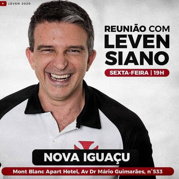 Leven Siano fará evento em Nova Iguaçu
