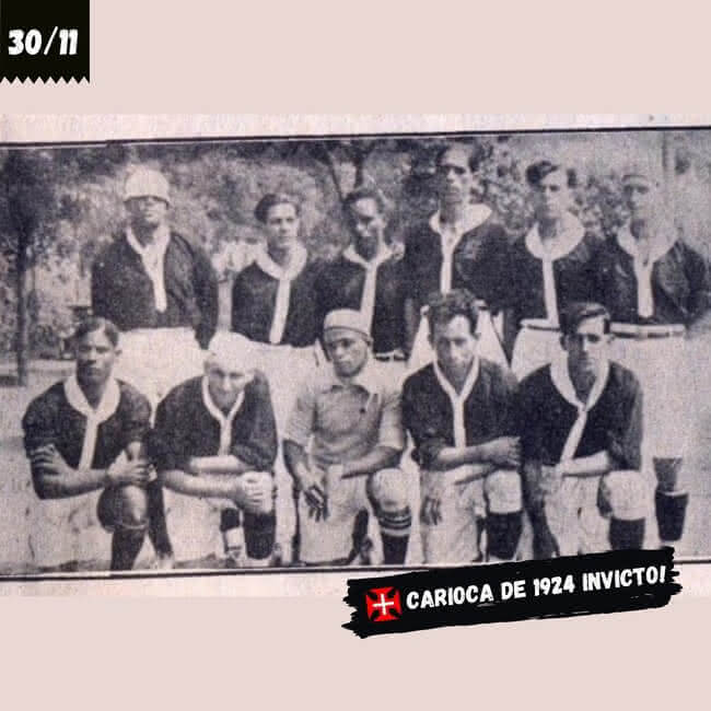 Vasco campeão invicto do Carioca de 1924