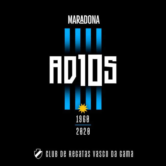Vasco homenageia Maradona
