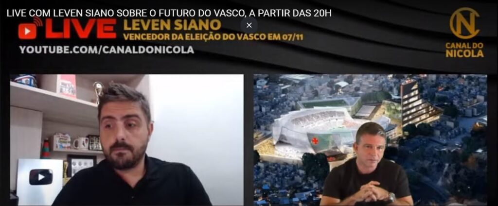 Assista Entrevista De Leven Siano Ao Canal Do Nicola Vasco Not Cias