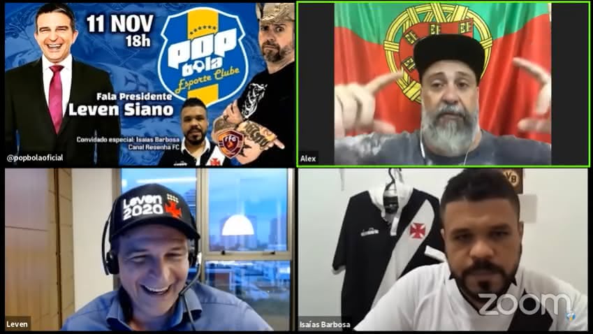 Leven Siano concedeu entrevista ao canal Pop Bola Esporte Clube