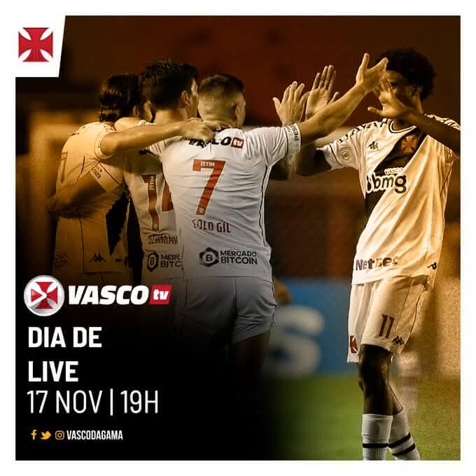 Vasco TV transmitirá live nesta terça