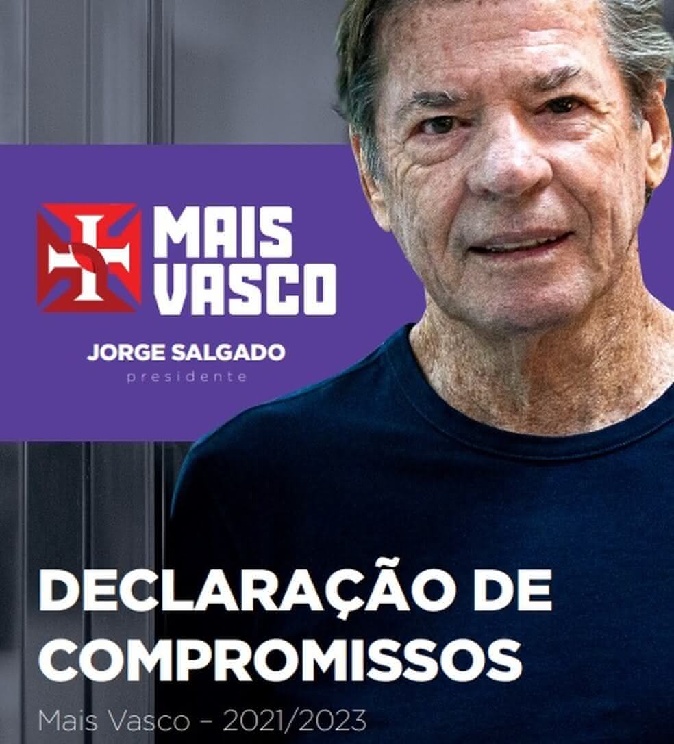 Declaração de compromissos de Jorge Salgado para o Vasco