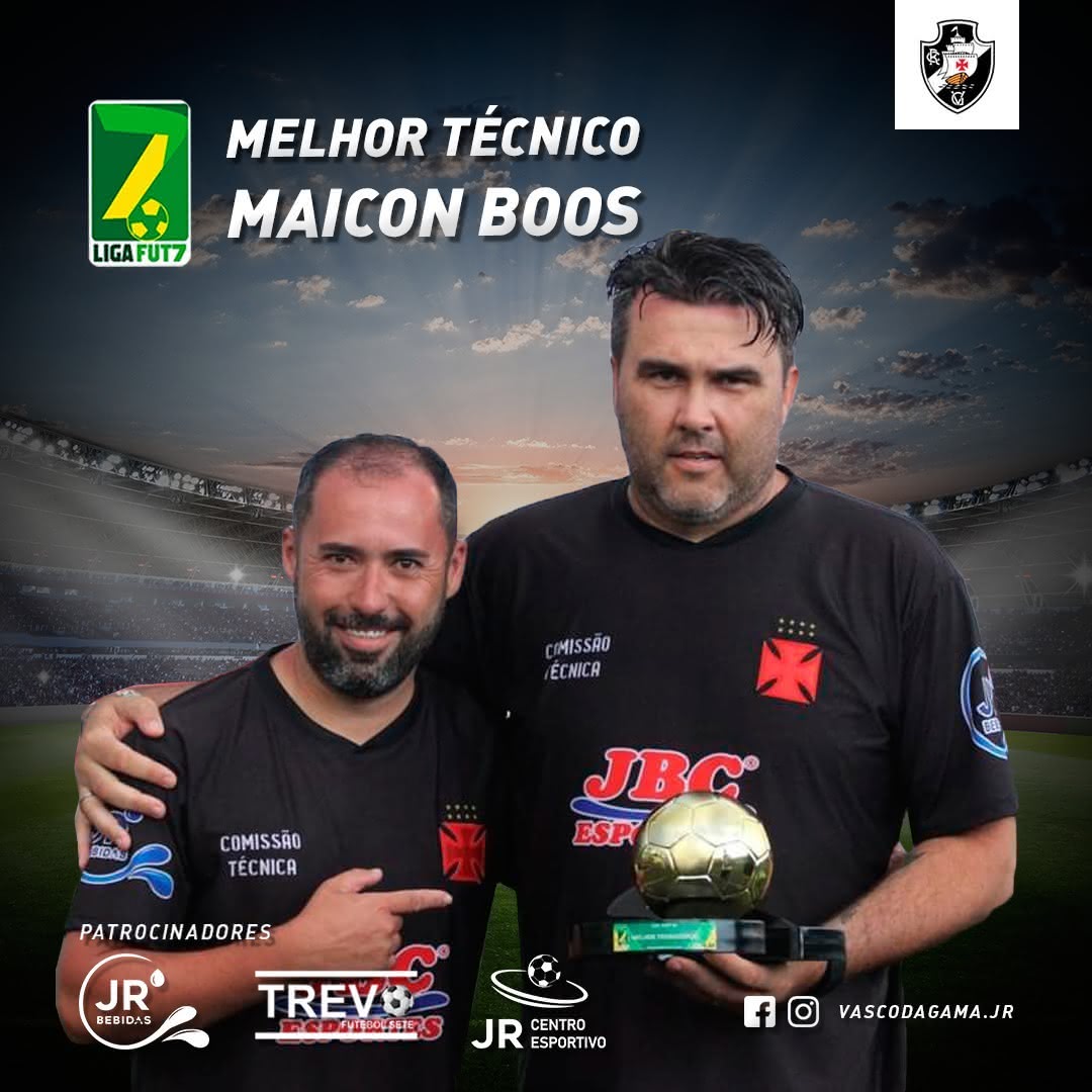 Maicon Boss foi premiado como melhor técnico da Liga Fut7 Feminina 2020