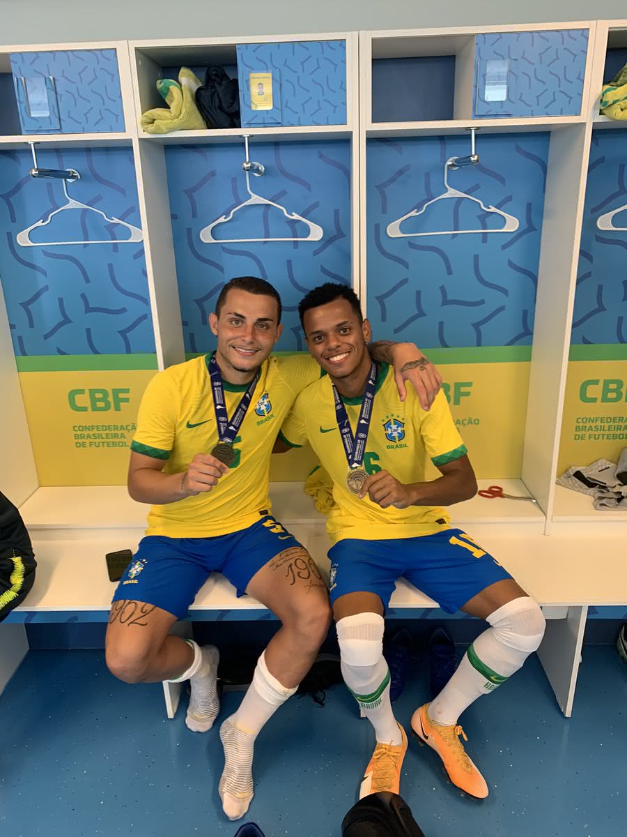 Riquelme e Bruno Gomes foram campeões pela Seleção Sub-20