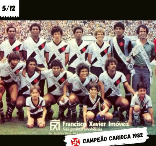 Vasco conquistou o Carioca de 82 sobre o Flamengo