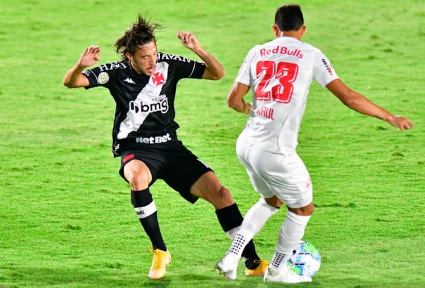 Caio Lopes durante o jogo contra o Bragantino