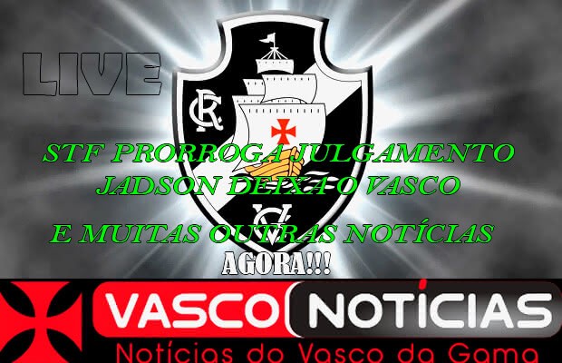 Live do site Vasco Notícias em 14/01/21