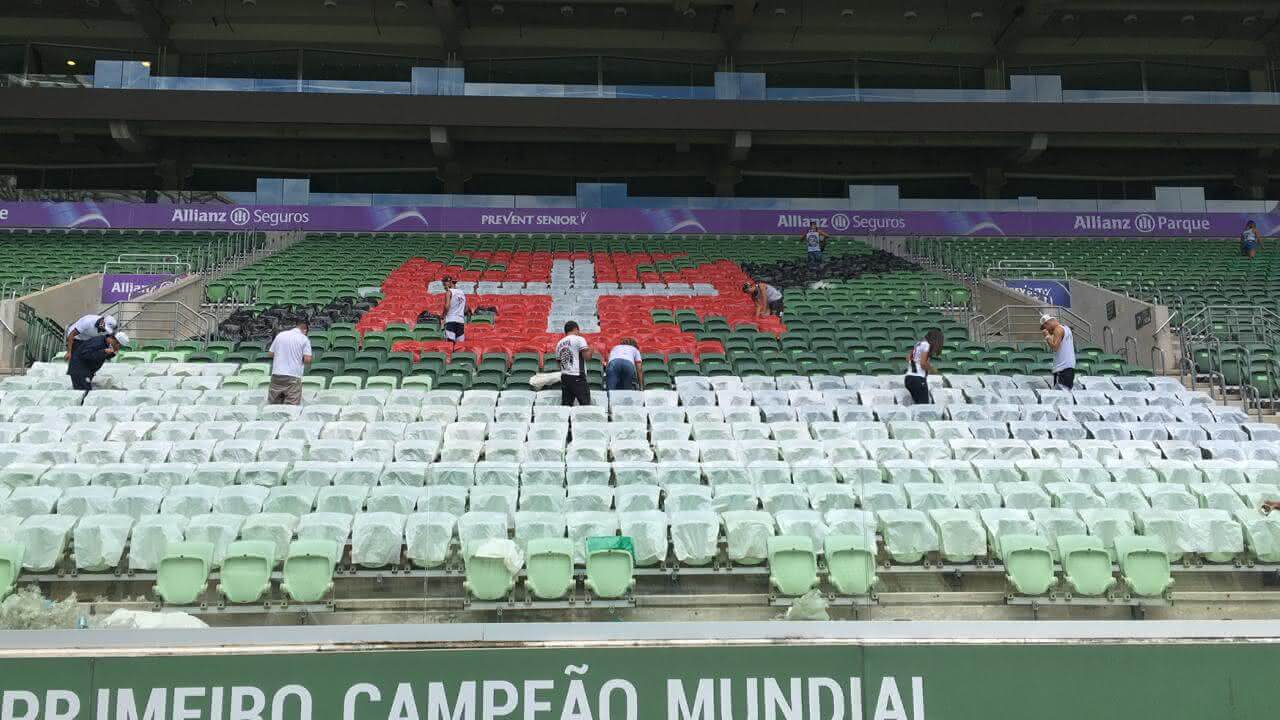 Mosaico Cruz de Malta no Allianz Parque