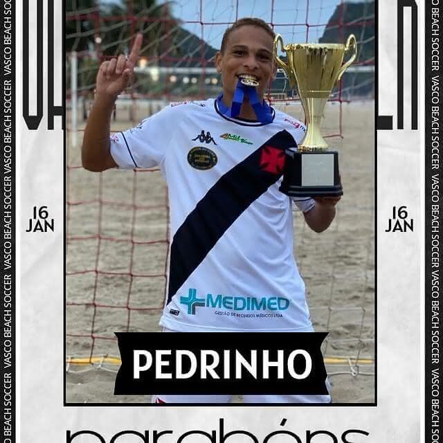 Pedrinho, do Beach Soccer do Vasco da Gama