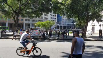 Protesto de torcedores do Vasco em frente ao TJ do Rio de Janeiro