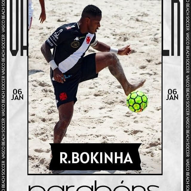 Vasco Beach Soccer parabeniza Rafael Bokinha