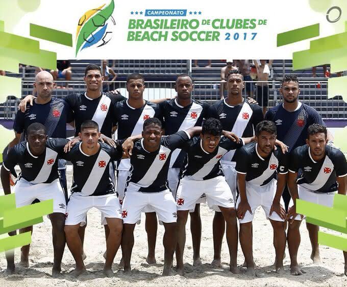 Elenco do Vasco, campeão de Beach Soccer do Brasileiro 2018