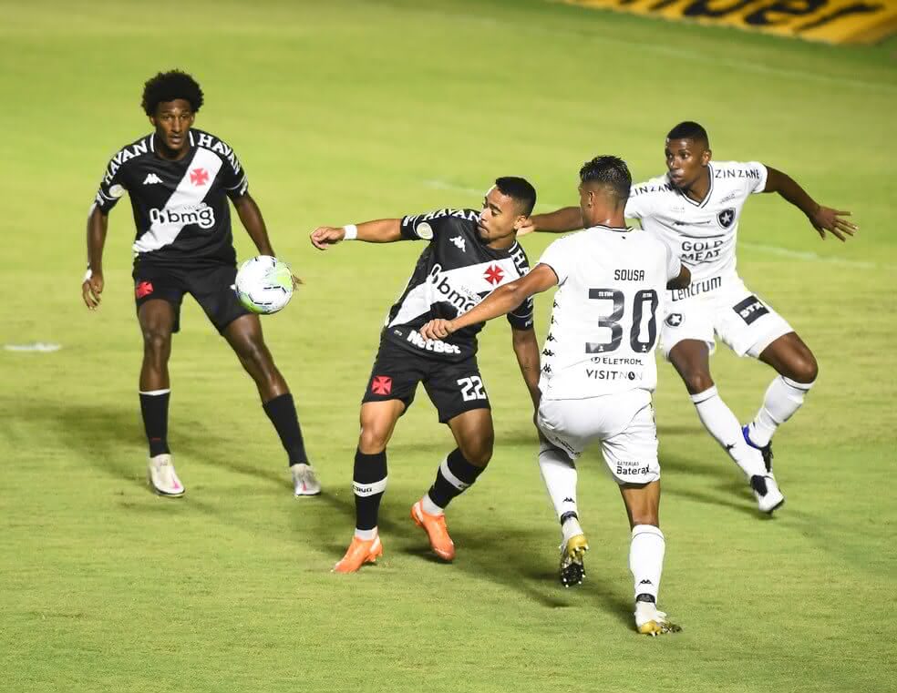 Yago Pikachu durante o jogo contra o Botafogo