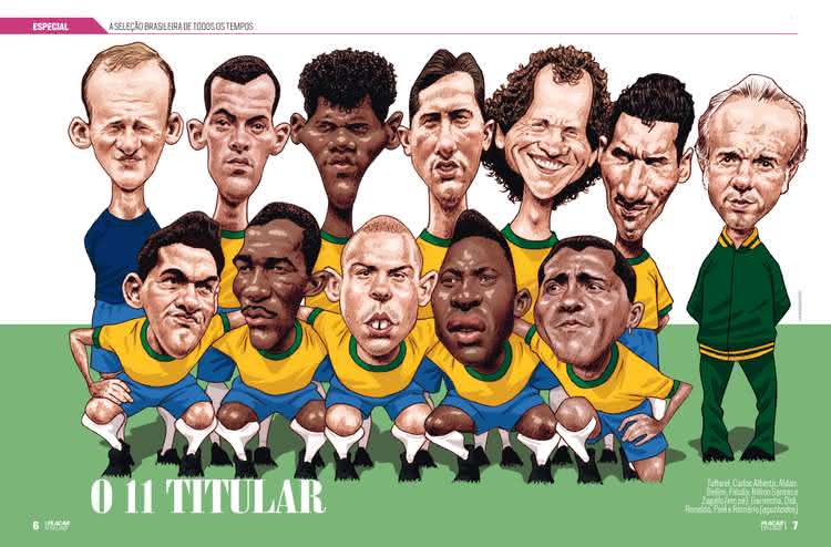 Melhor Seleção Brasileira de todos os tempos eleita pela Revista Placar