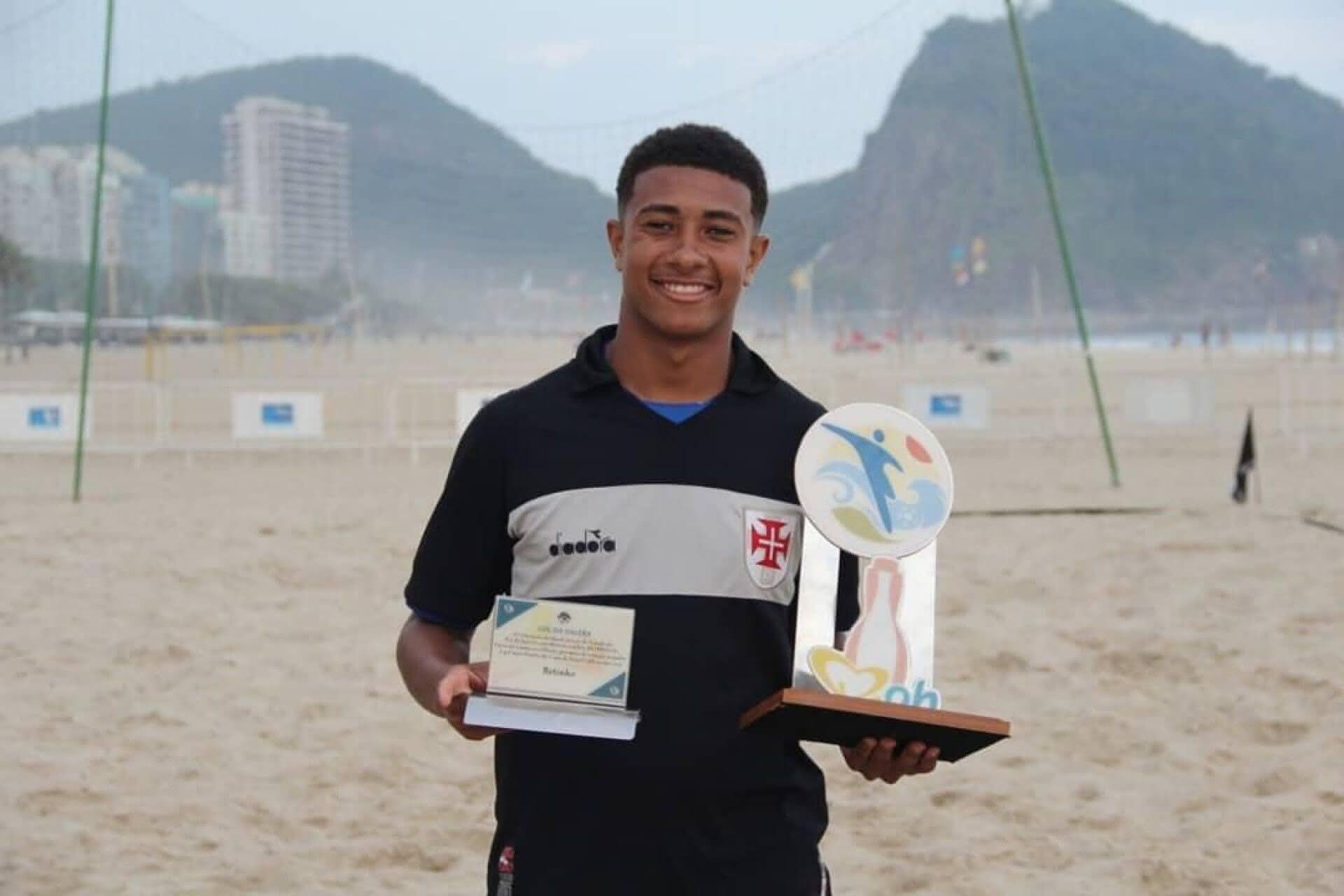 Betinho, jogador do Vasco Beach Soccer
