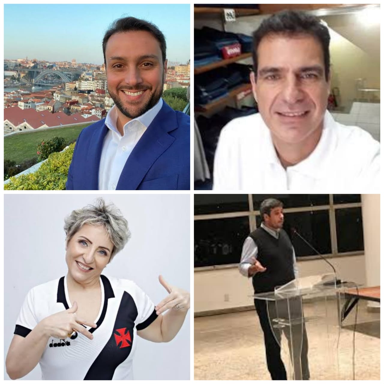 Euriquinho, Sônia Andrade, Luiz Mussa e Julio Brant