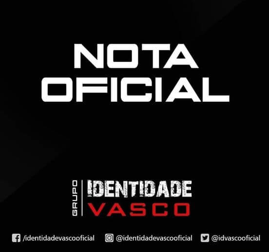 Nota Identidade Vasco (Foto: reprodução/Facebook)