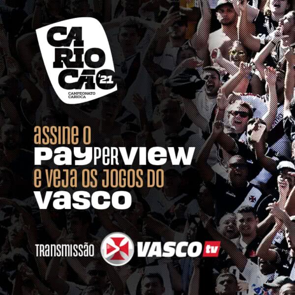Vasco anuncia pacote de pay-per-view para o Carioca
