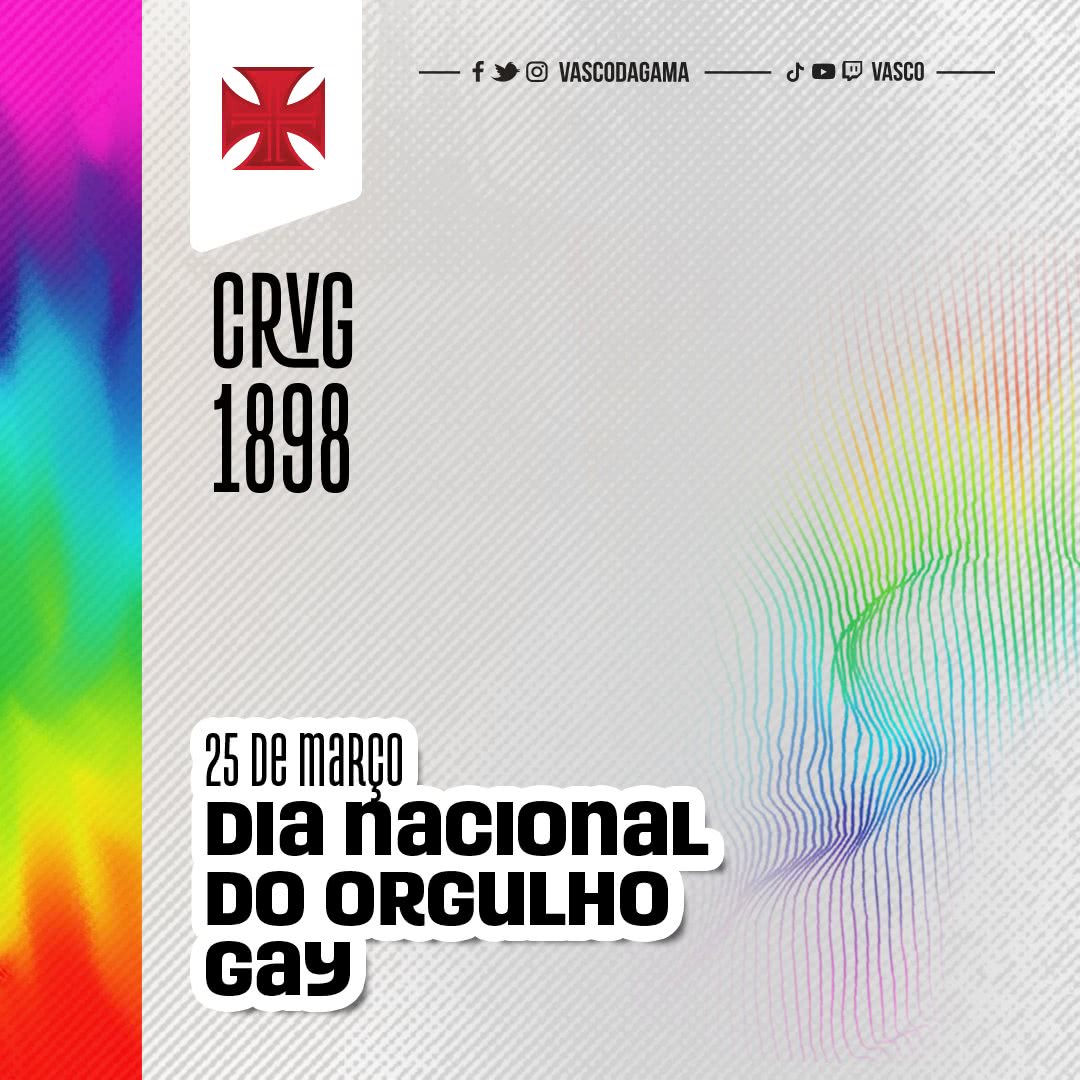 Vasco destaca o Dia Nacional do Orgulho Gay