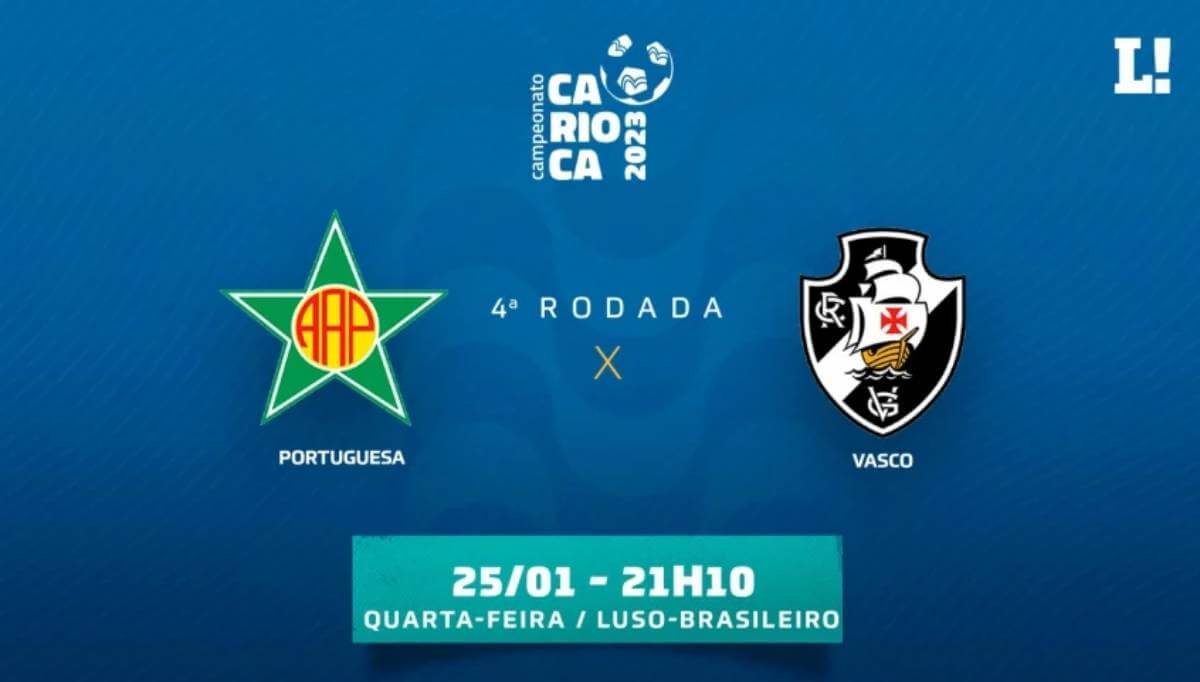Portuguesa-RJ e Vasco se enfrentam pelo Carioca
