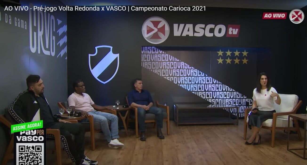 Pré-jogo de Volta Redonda x Vasco da Gama na Vasco TV