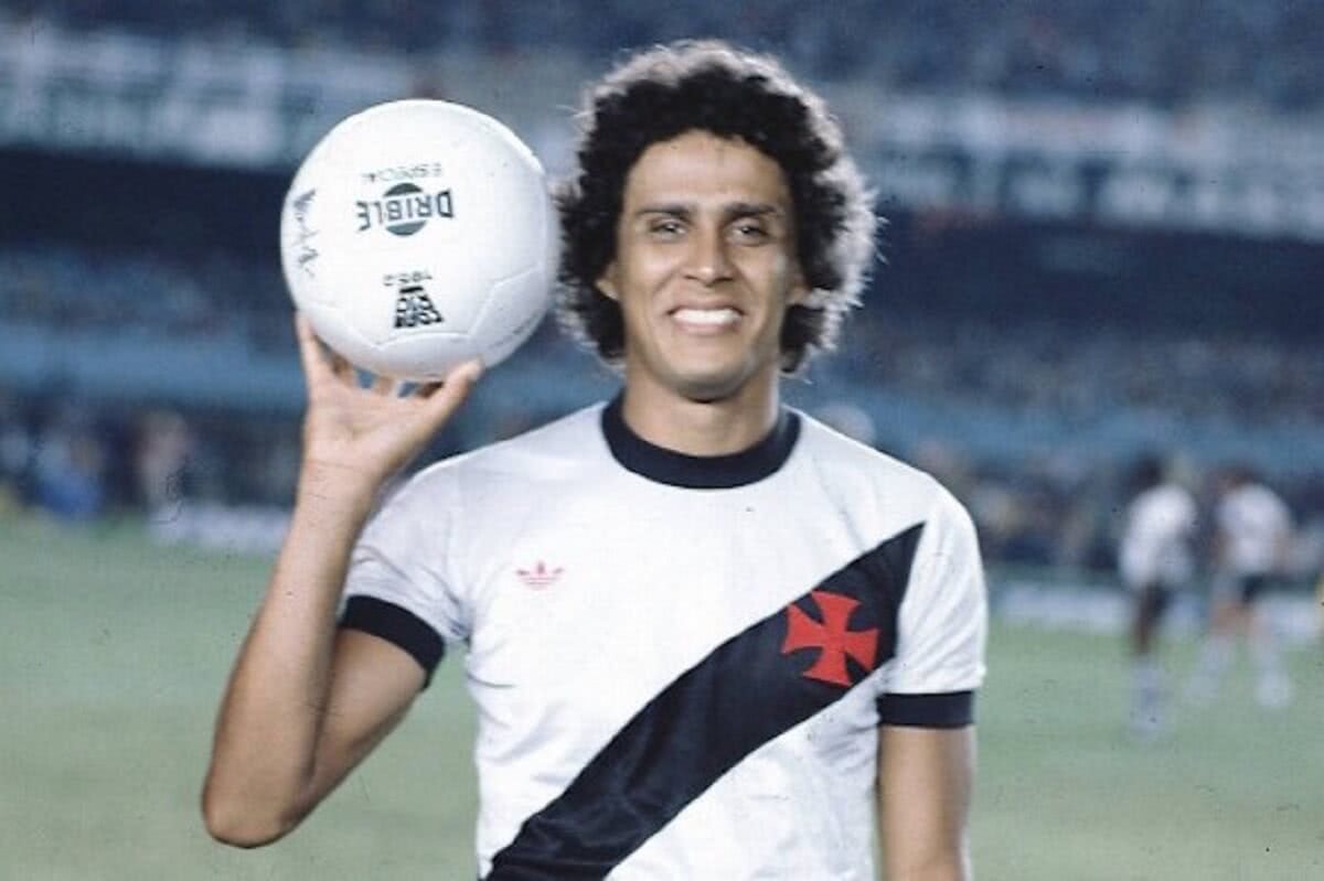 Roberto Dinamite quando era atleta do Vasco