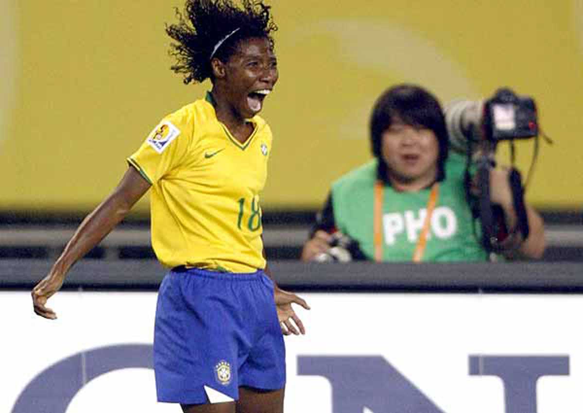 Pretinha, ex-jogadora do Vasco