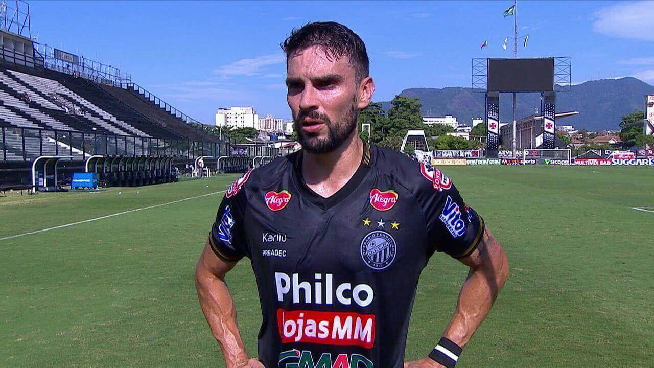 Rodrigo Pimpão após o jogo contra o Vasco