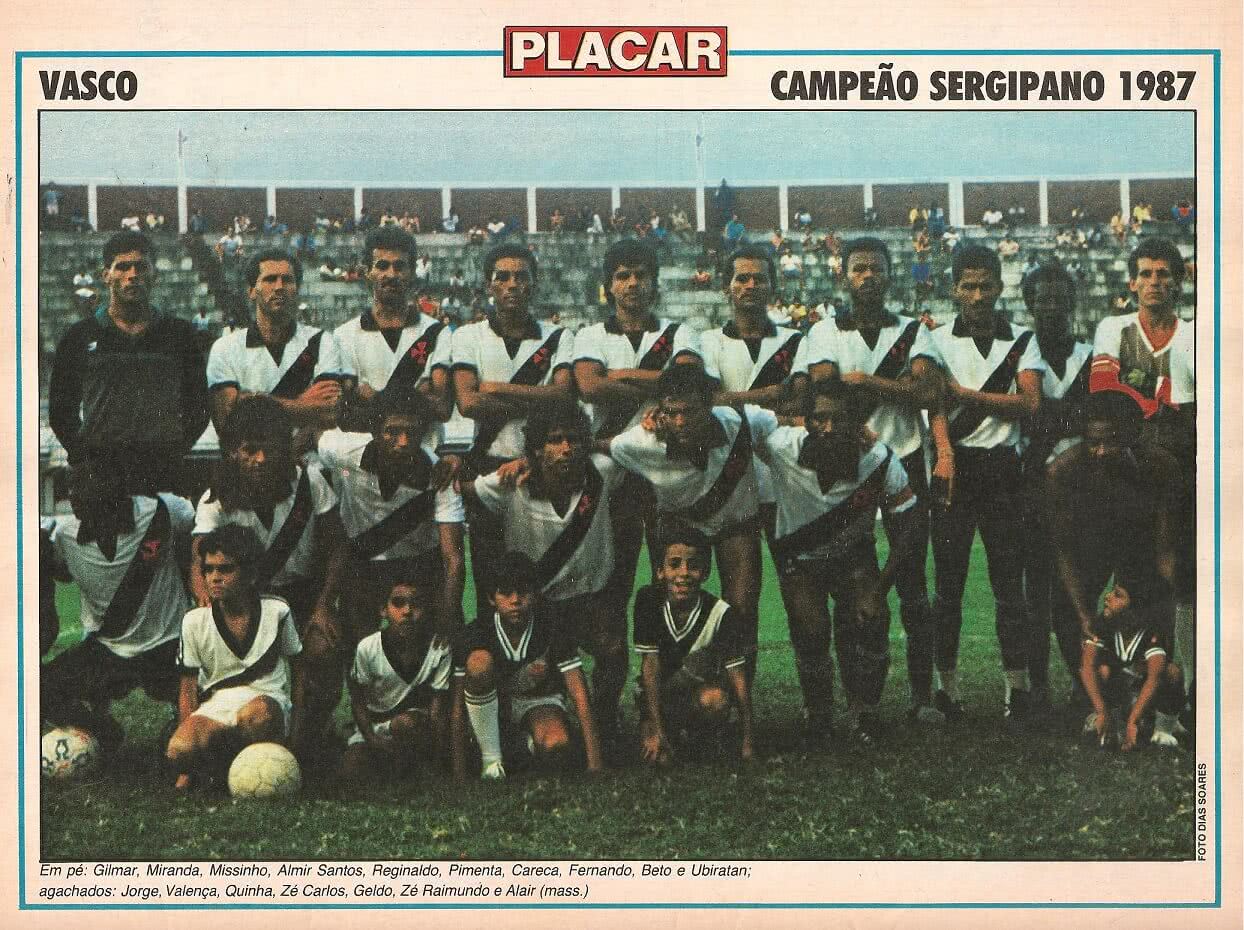 O Vasco Esporte Esporte Clube venceu o Sergipano de 87