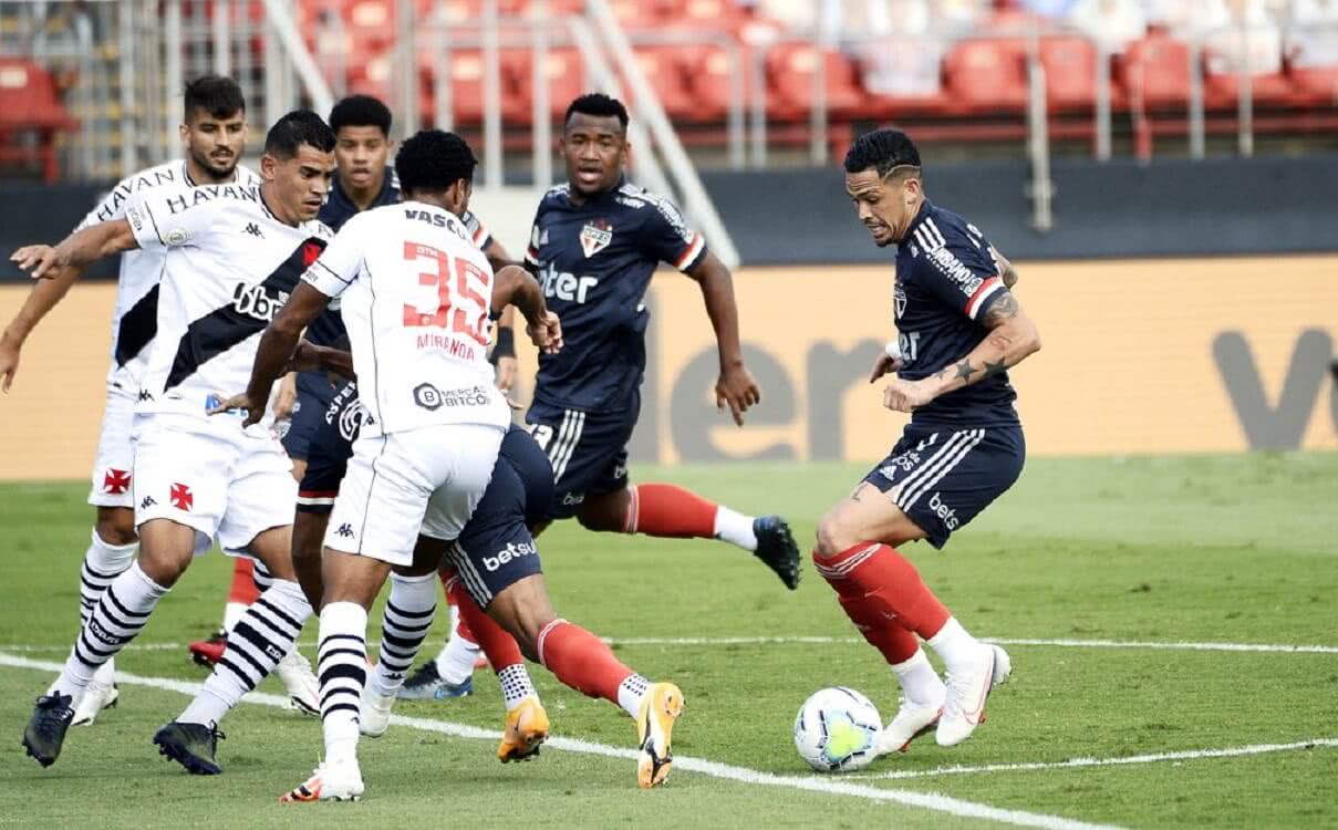 Vasco empatou com o São Paulo no último jogo no Morumbi