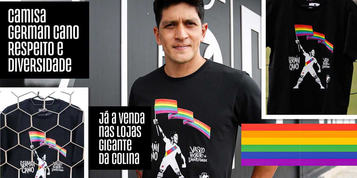 Camisa de Cano em homenagem ao orgulho LGBTQIA+